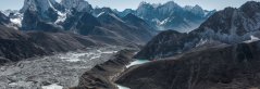 Glacier in the himalaya - climate change